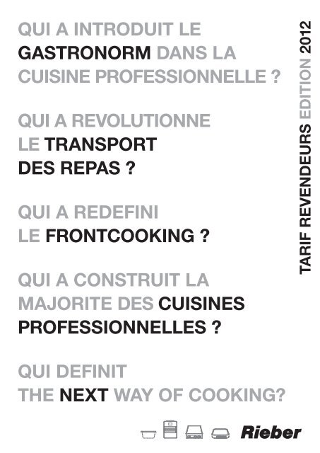 le frontcooking - Rieber-france.fr