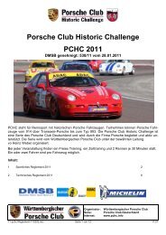 pchc-Reglement - Porsche Club CMS