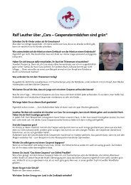 Ralf Leuther über „Cara – Gespenstermädchen sind grün“