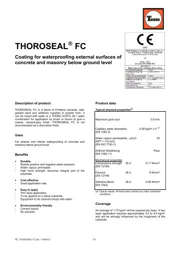 THOROSEAL FC - PCI-Augsburg GmbH