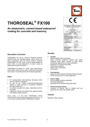 THOROSEAL FX100 - PCI-Augsburg GmbH