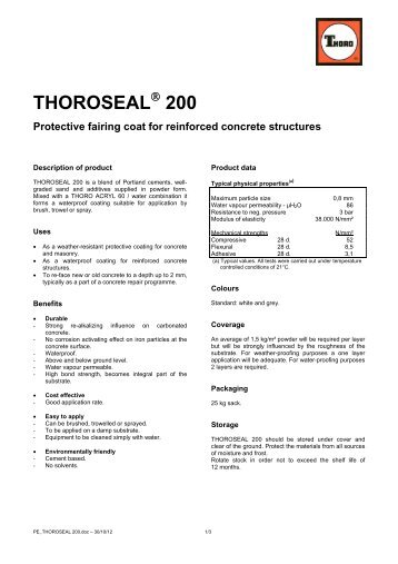 THOROSEAL 200 - PCI-Augsburg GmbH