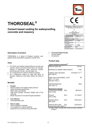 THOROSEAL - PCI-Augsburg GmbH