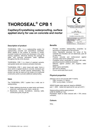 THOROSEAL CPB 1 - PCI-Augsburg GmbH