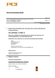 Sicherheitsdatenblatt - PCI-Augsburg GmbH