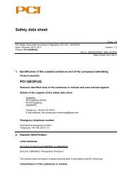 Safety data sheet - PCI-Augsburg GmbH