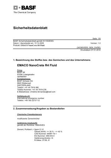 Sicherheitsdatenblatt - PCI-Augsburg GmbH