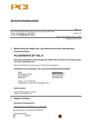 Sicherheitsdatenblatt - PCI-Augsburg GmbH