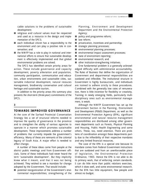 Sarhad Provincial Conservation Strategy - IUCN