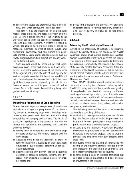 Sarhad Provincial Conservation Strategy - IUCN