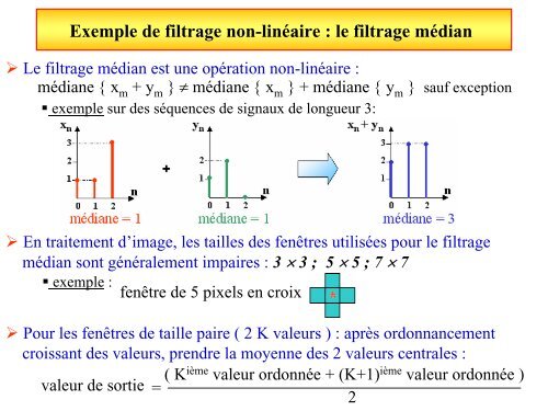 Filtrage non-linéaire - UNIT