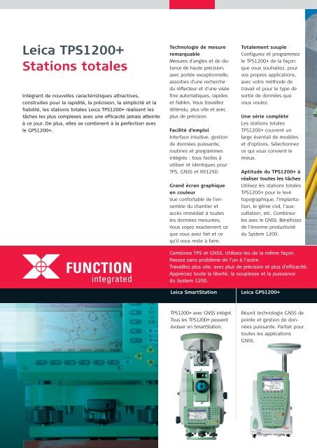 Leica TPS1200+ Series Station totale de haute performance