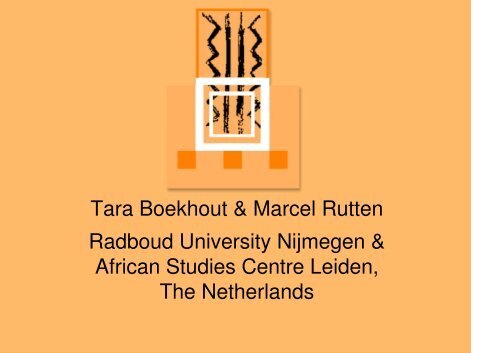 Tara Boekhout & Marcel Rutten Radboud University ... - IUCN