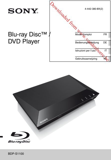 Blu-ray Disc™ / DVD Player - Vanden Borre