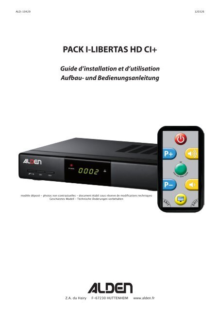 PACK I-LIBERTAS HD CI+ - Alden