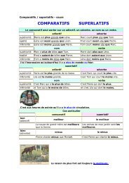 COMPARATIFS SUPERLATIFS - CEIL de l'université d'Alger 2