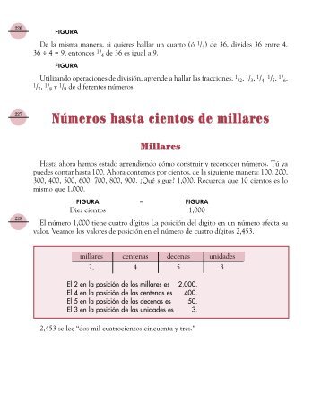 Números hasta cientos de millares - Core Knowledge® Foundation