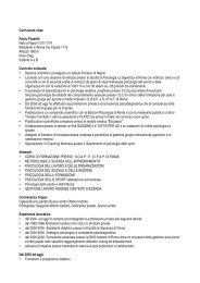 Curriculum Vitae - Centro Luigi Bini