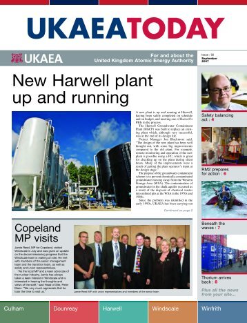 New Harwell plant up and running - Dounreay Site Restoration Limited