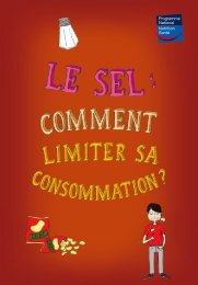 Le sel : comment limiter sa consommation ? - Dépliant