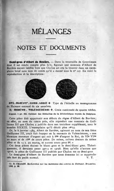 Revue belge de numismatique et de sigillographie