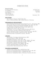 CURRICULUM VITAE RAJAN GUPTA Los Alamos National ...