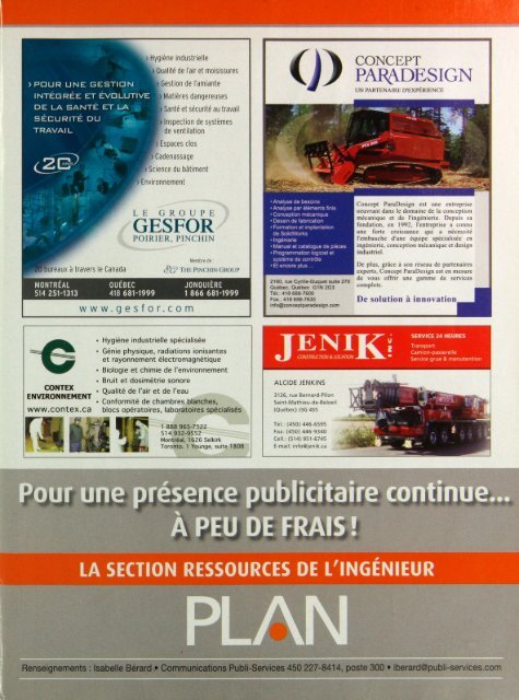 PLAN 2008-5 - Ordre des ingénieurs du Québec