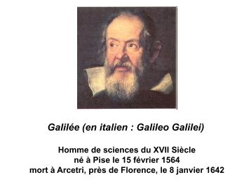 Galilée (en italien : Galileo Galilei)