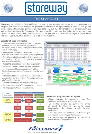 Plaquette STOREWAY (PDF) - Puissance i