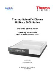 UltiMate 3000 SRD-3x00 Solvent Racks - Dionex