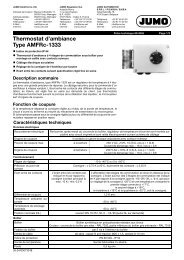 Thermostat d'ambiance Type AMFRc-1333 - Jumo GmbH & Co. KG