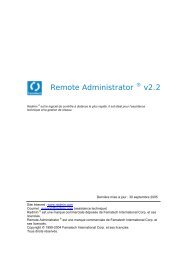 Remote Administrator (Radmin) 2.2 - User Manual ... - Famatech