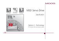 MSD Servo Drive TTL Encoder with Commutation Signals - Moog Inc