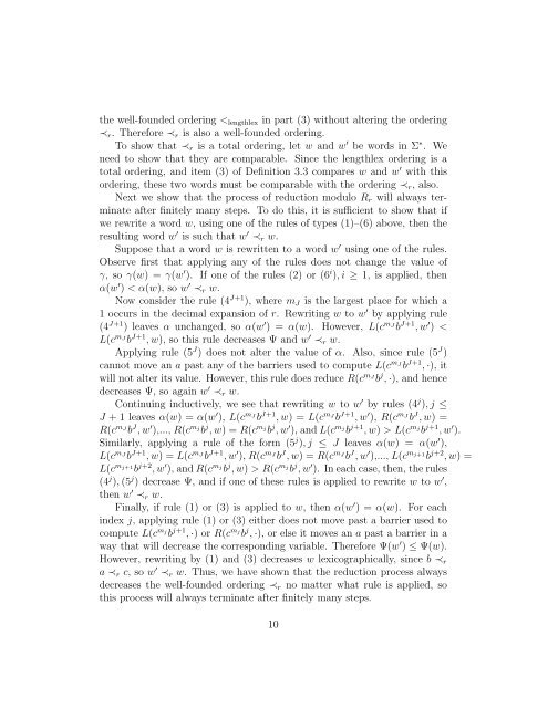 Monomial orderings, rewriting systems, and Gröbner bases for the ...