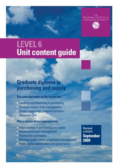 Graduate diploma - The Chartered Institute of Purchasing and Supply
