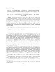 A NODE RECONNECTION ALGORITHM FOR MIMETIC FINITE ...