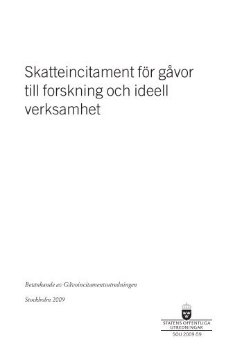 SOU 2009:59 - Regeringen