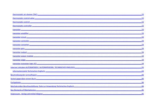 umfangreiche kostenlose Leseprobe zu Technisches Woerterbuch Mechatronik