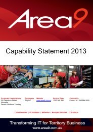 Area9 Capability Statement 2013