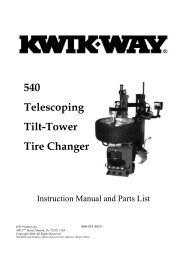 540 Telescoping Tilt-Tower Tire Changer