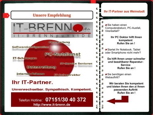 Web-Visitenkarte It-Brennpunkt