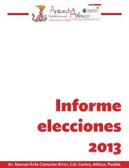 Informe Prensa elecciones 2013 Seccional Atlixco