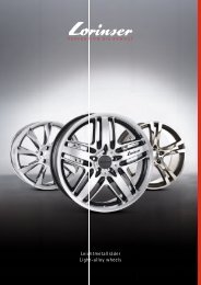 Lorinser light alloy wheels