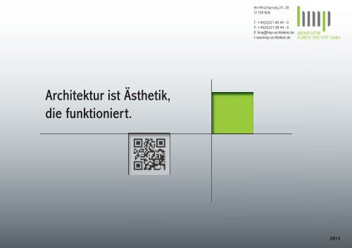 Architektur ist Ästhetik, die funktioniert.