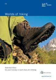 Lech-Zürs - Worlds of hiking