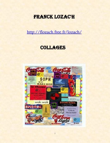 FRANCK LOZAC'H COLLAGES