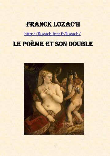 FRANCK LOZAC’H Le POème et son double