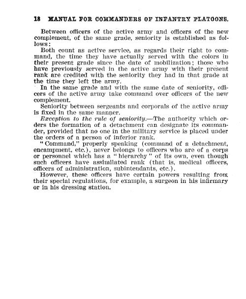 manual for commanders of infantry platoons. - US Army Combined ...