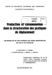 Production et consommation dans la structuration des ... - Temis