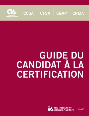 guide du candidat à la certification - The Institute of Internal Auditors